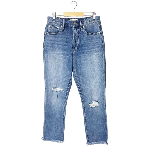 Madewell The Perfect Vintage Distressed Fray Slim Leg Jeans - Picture 2 of 7